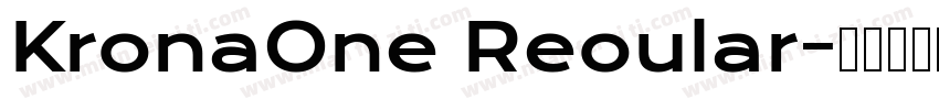 KronaOne Reoular字体转换